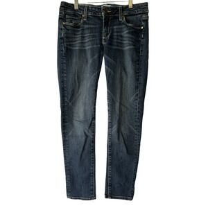 Paige Womens Jimmy Jimmy Straight  Blue Denim Jeans Size 27
